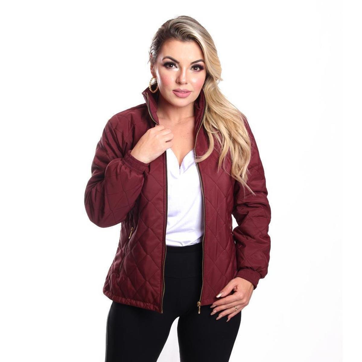 Jaqueta Bomber Ox Silver Matelassê Feminina Menor preço em Jaqueta Bomber Ox Silver Matelassê Feminina