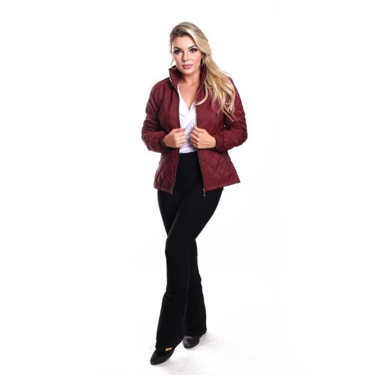 Jaqueta Bomber Ox Silver Matelassê Feminina