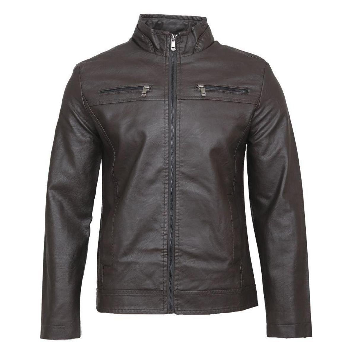 Jaqueta Broken Rules Resinada Masculina - Marrom Menor preço em Jaqueta Broken Rules Resinada Masculina - Marrom