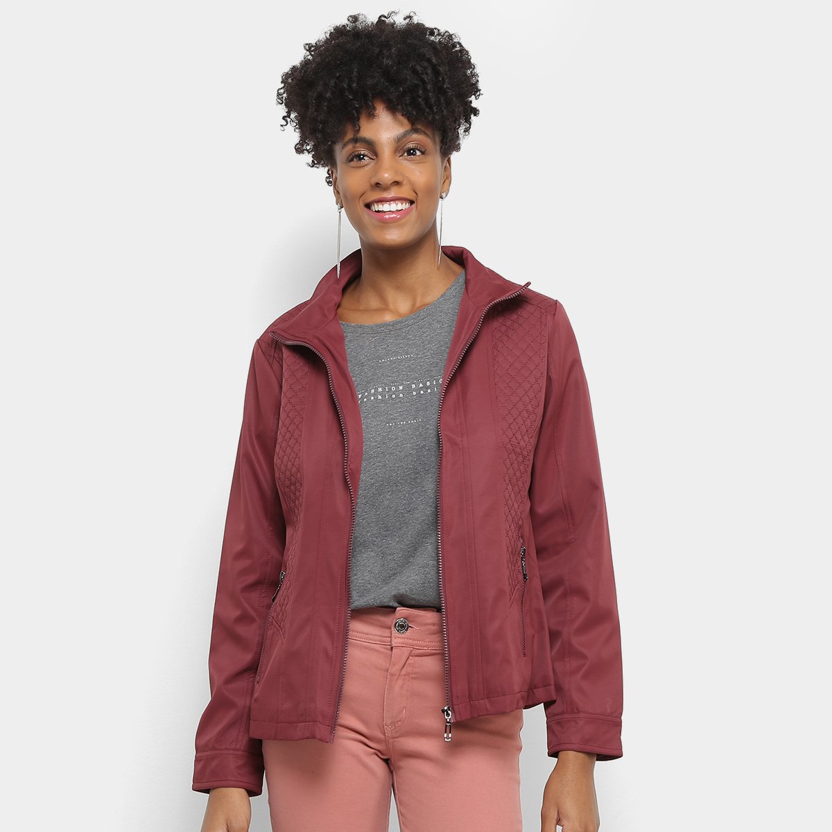 Jaqueta C&V Collection Nylon Emborrachado Matelassê Feminina - Bordô é ruim? Jaqueta C&V Collection Nylon Emborrachado Matelassê Feminina - Bordô é boa?