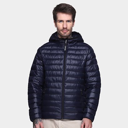 Jaqueta C/ Capuz Calvin Klein Matelassê Masculina - Masculino