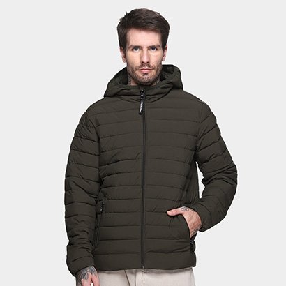 Jaqueta C/ Capuz Calvin Klein Matelassê Masculina - Masculino