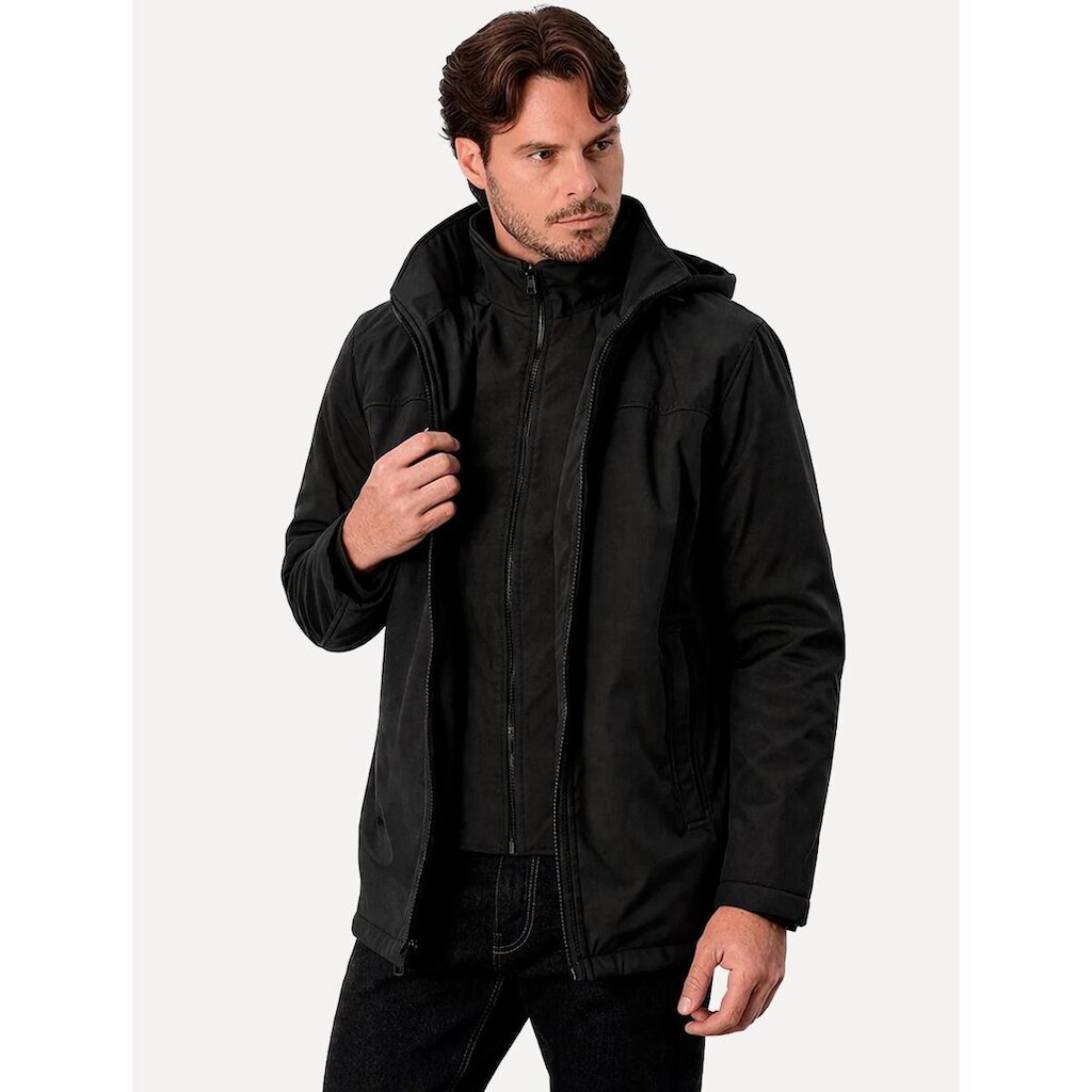 Jaqueta Calvin Klein Hooded Clássica Chumbo CME24493 0984