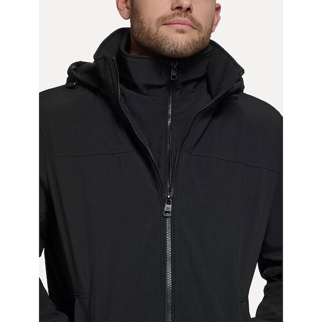 Jaqueta Calvin Klein Hooded Clássica Preta