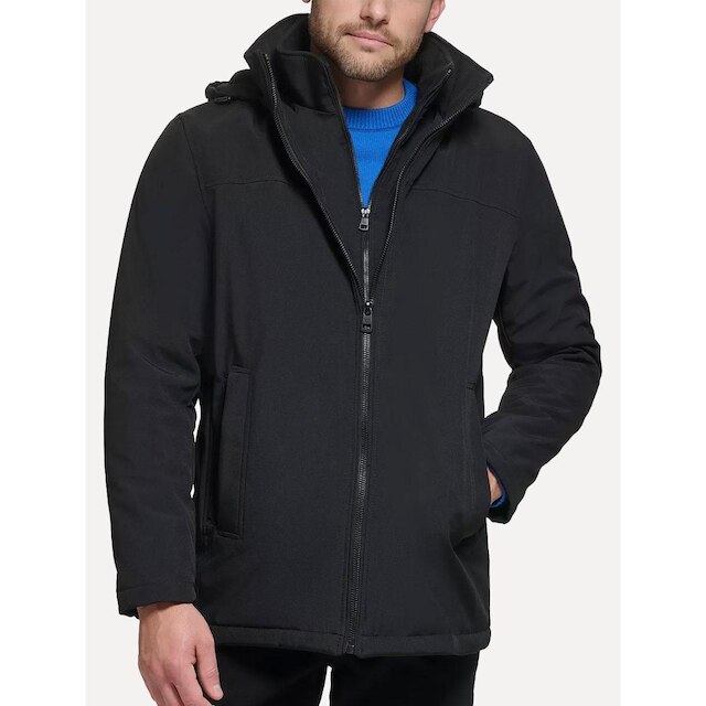 Jaqueta Calvin Klein Hooded Clássica Preta