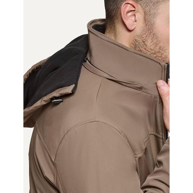 Jaqueta Calvin Klein Jeans Hooded Clássica Marrom