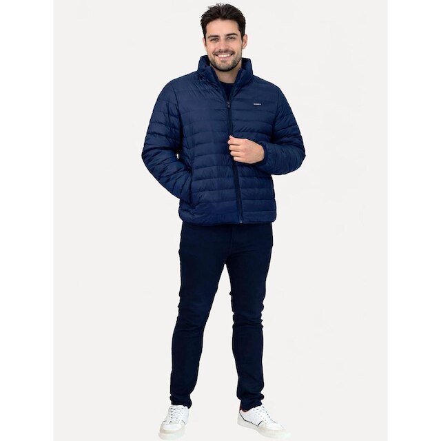 Jaqueta Calvin Klein Masculina Puffer Waterproof Azul Marinho 4LC506G 0598