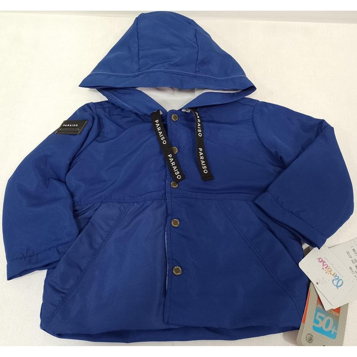 Jaqueta Casaco Forrado Capuz Menino Inverno Paraiso 13188