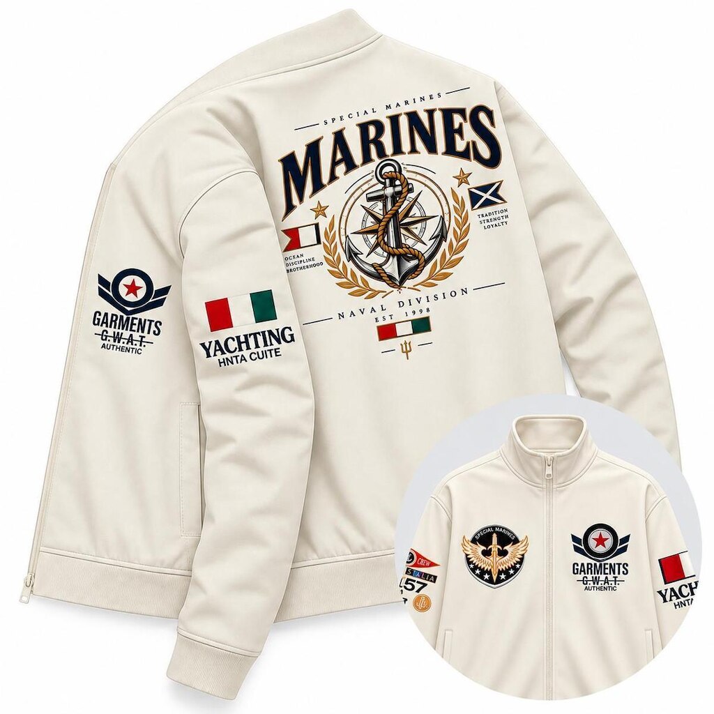 Jaqueta Casual Masculina Esportiva Dia a Dia Marinha States Estiloso Confortavel
