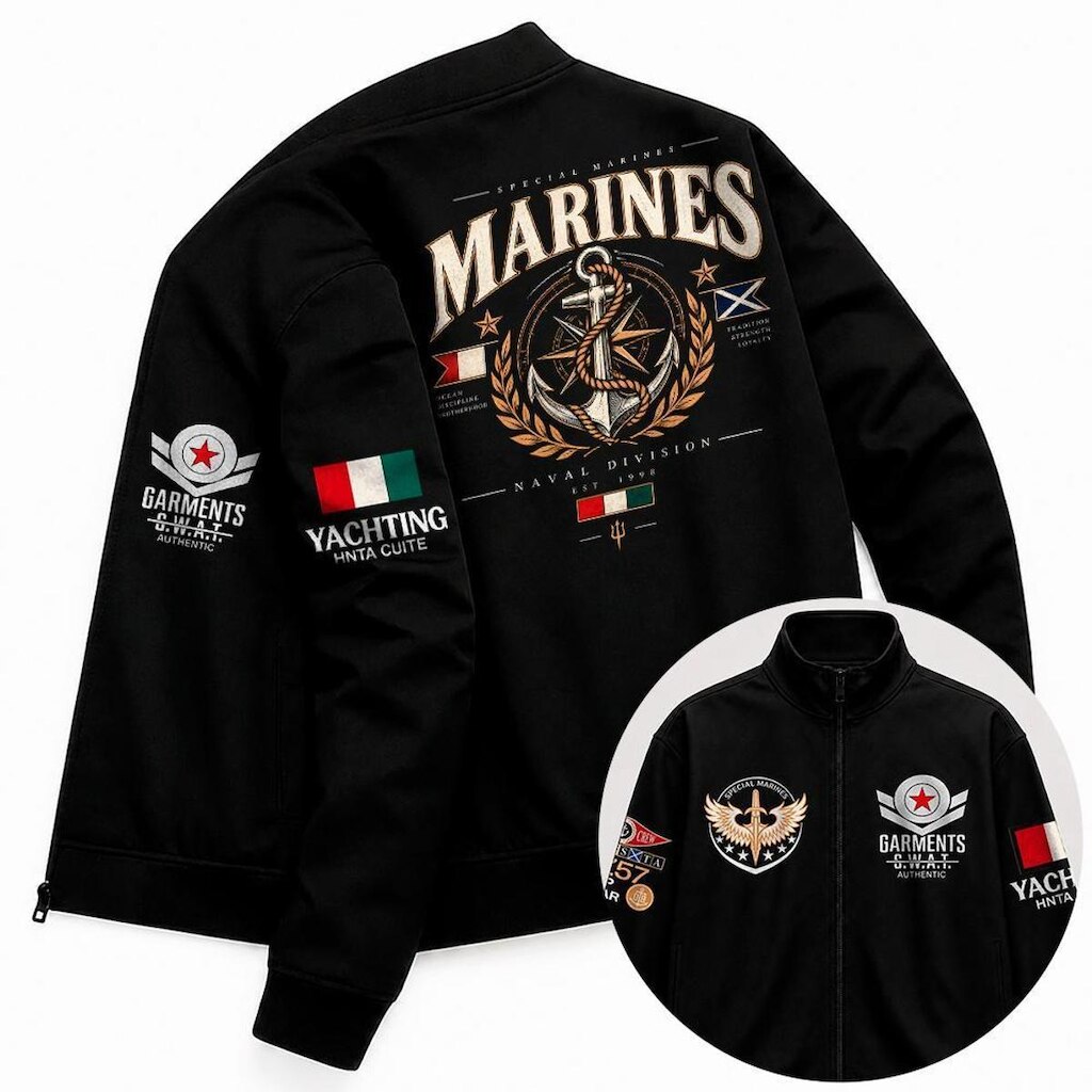 Jaqueta Casual Masculina Esportiva Dia a Dia Marinha States Estiloso Confortavel