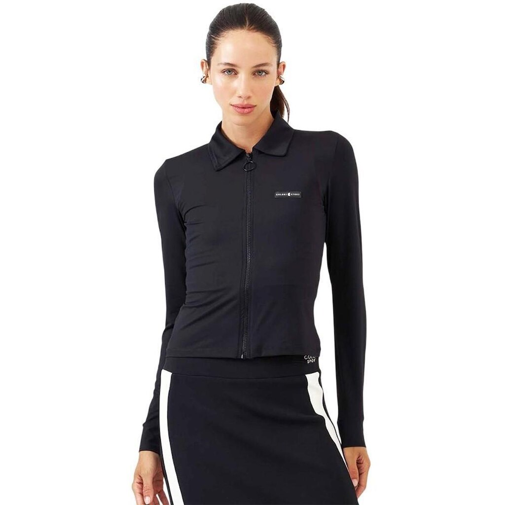 Jaqueta Colcci Cropped Performance Preto Feminino