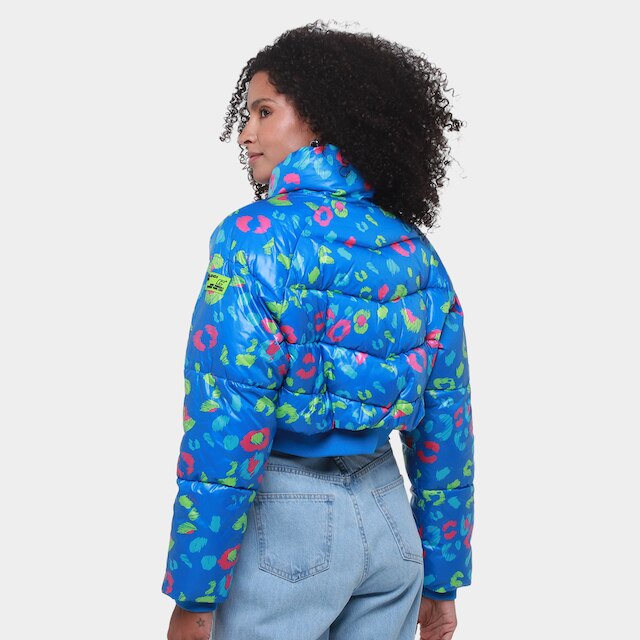 Jaqueta Colcci Puffer Estampada Feminina