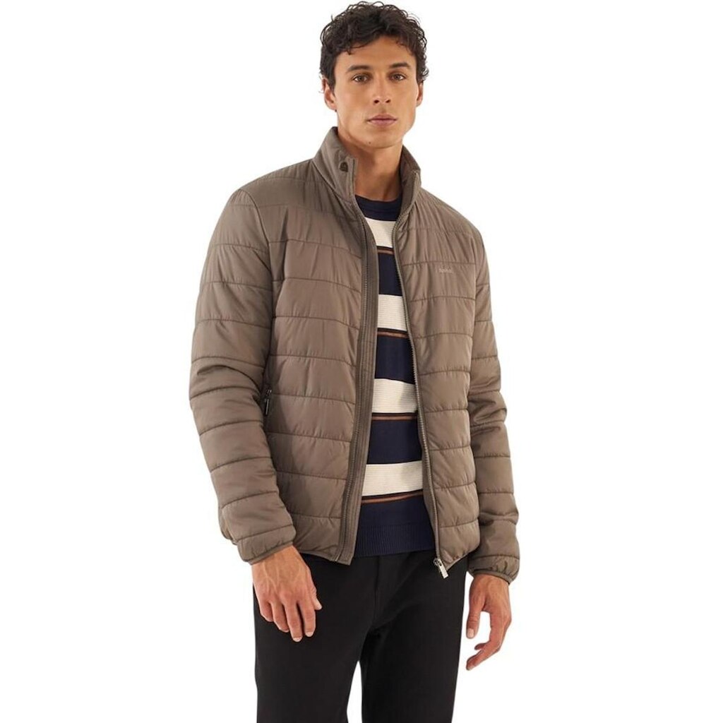Jaqueta Colcci Puffer Gola Alta Castanho Masculina
