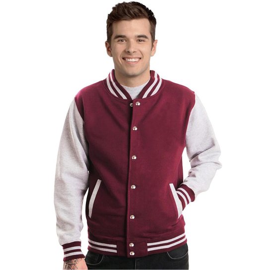 Jaqueta College Moletom Masculina Casaco Colegial Zattini