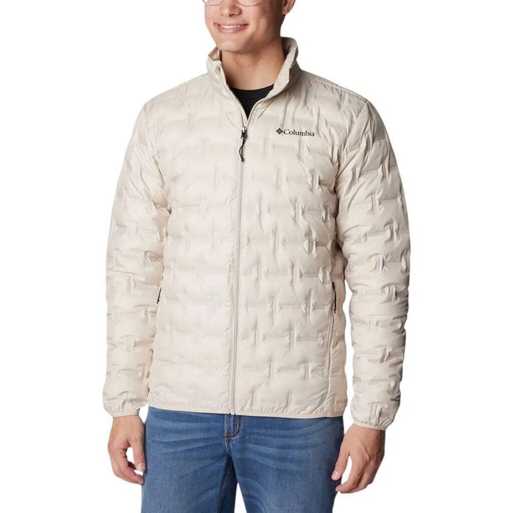 Jaqueta Columbia Delta Ridge II Down Dark Stone Masculina  - Bege P