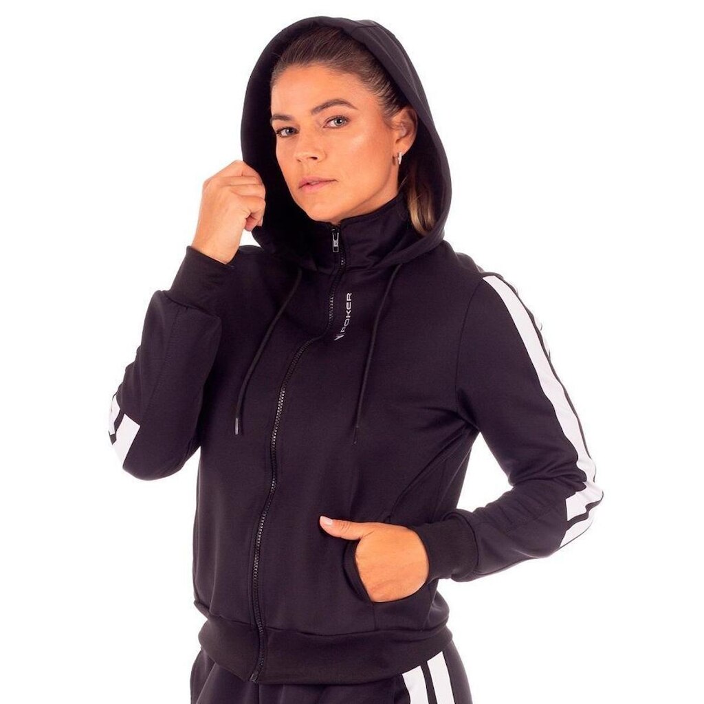 Jaqueta com Capuz Feminina Esportiva Conexão 12177