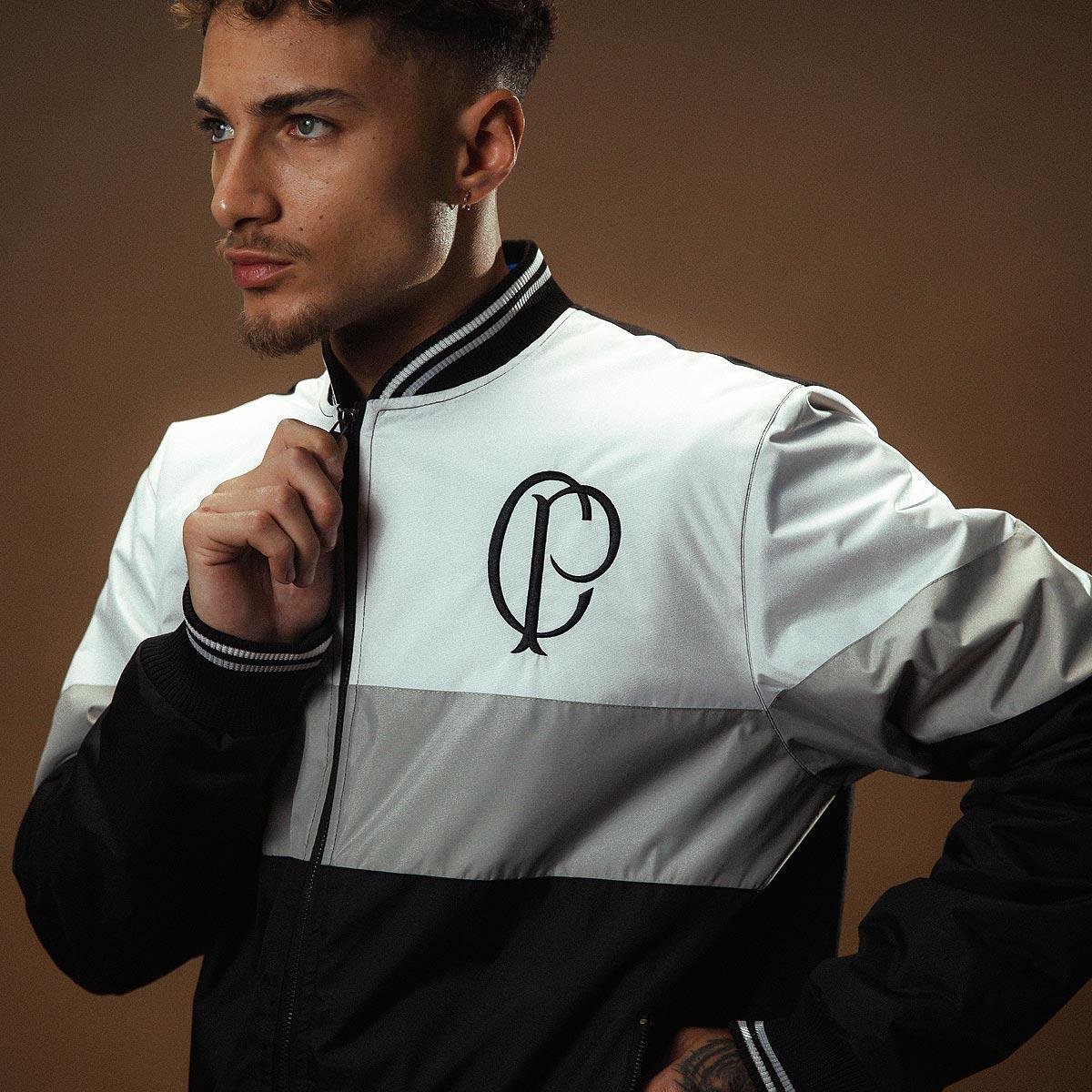 Jaqueta Corinthians Retrô CP 1910 Recortes Masculina Menor preço em Jaqueta Corinthians Retrô CP 1910 Recortes Masculina