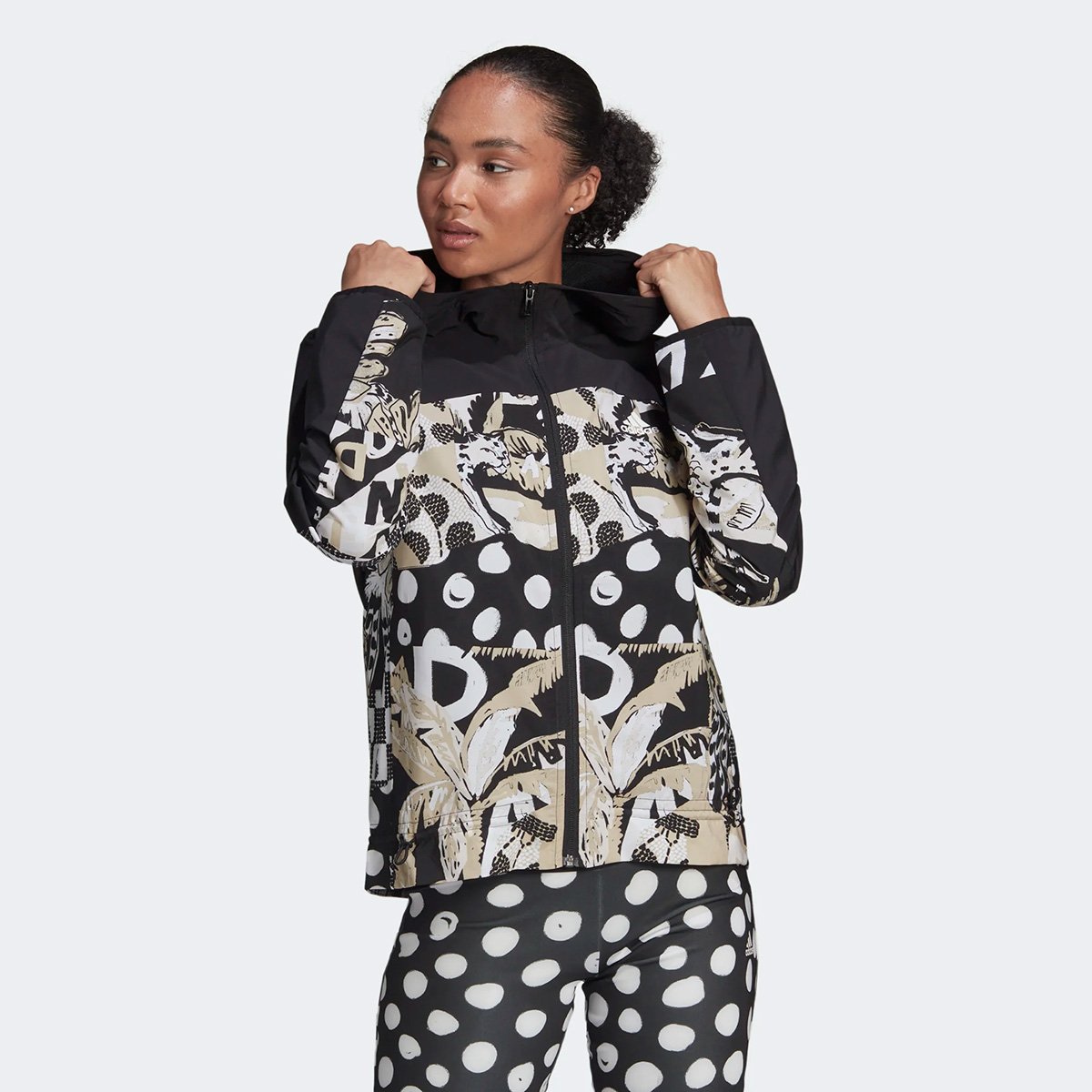 Jaqueta Corta Vento Adidas Farm Feminina - Preto Menor preço em Jaqueta Corta Vento Adidas Farm Feminina - Preto