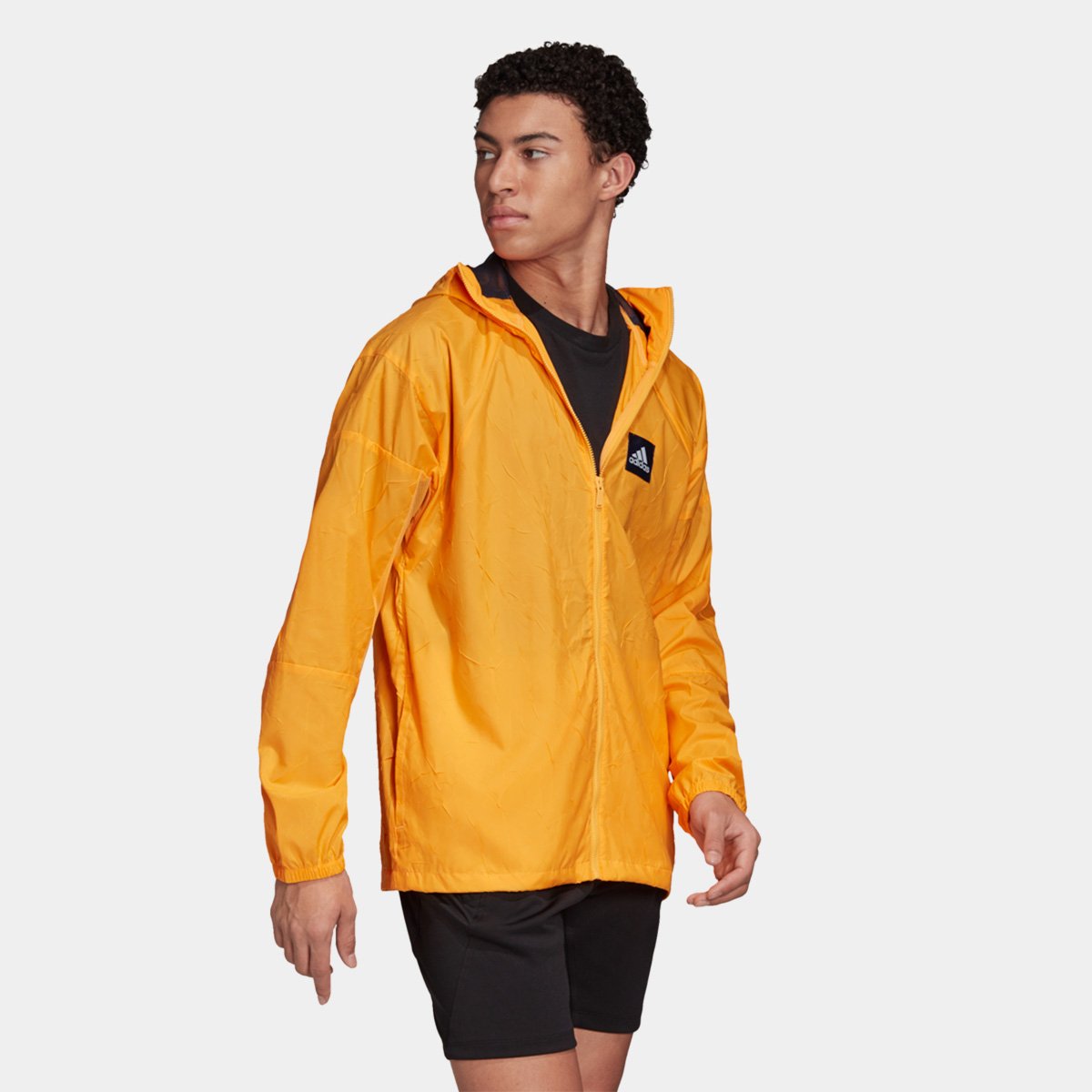 corta vento adidas masculino laranja