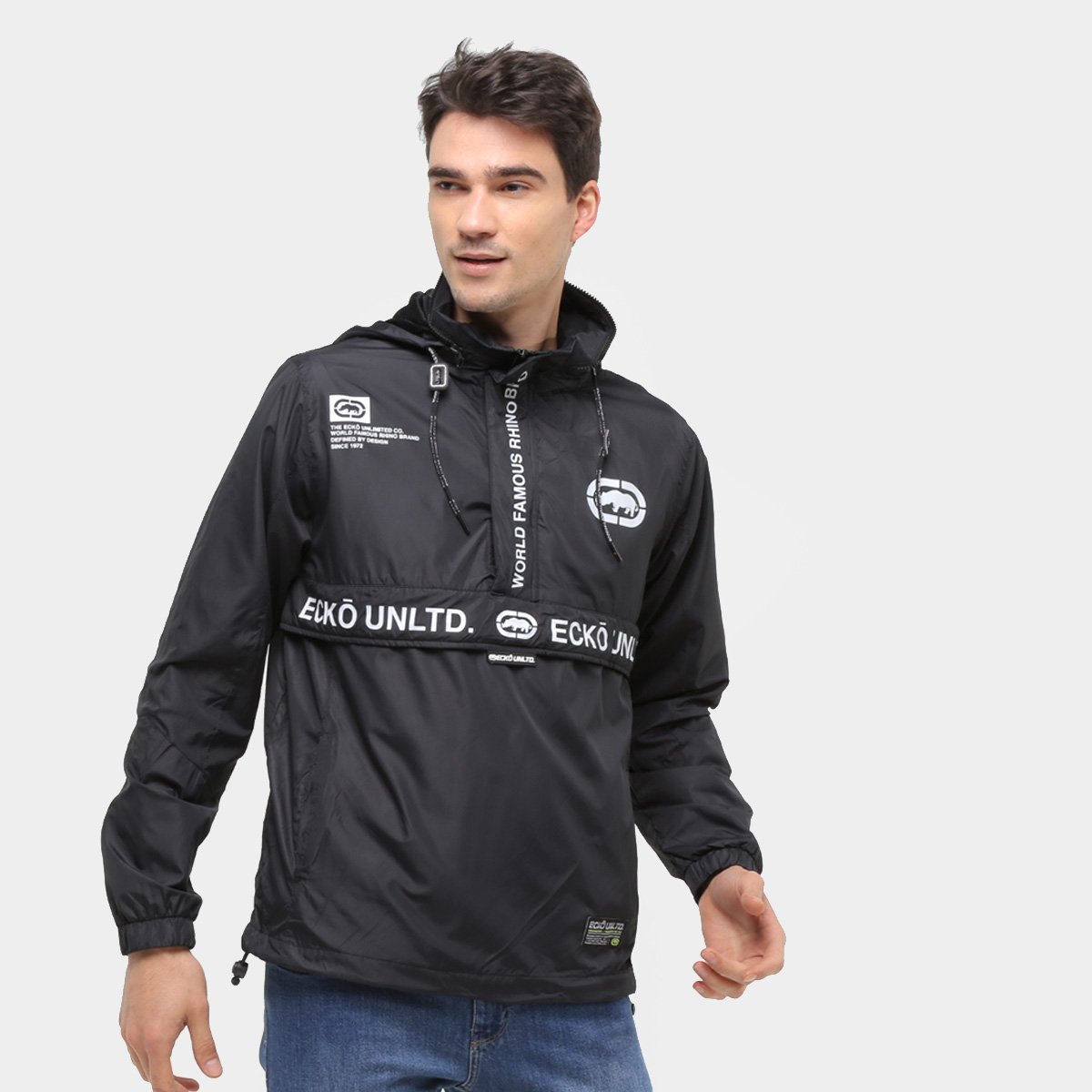 Jaqueta Corta Vento Ecko Unltd Rhino Lettering Masculina - Preto é ruim? Jaqueta Corta Vento Ecko Unltd Rhino Lettering Masculina - Preto é boa?