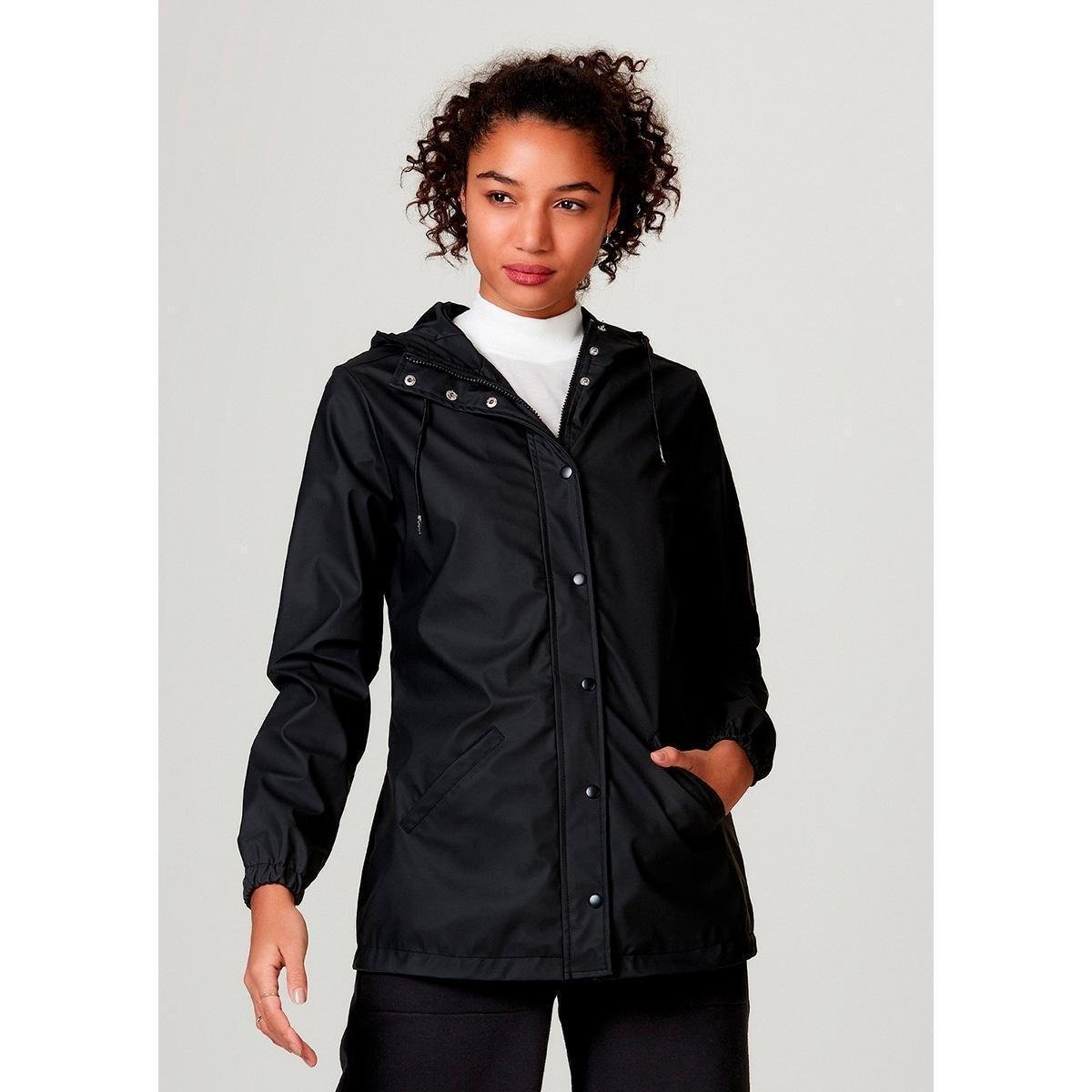 Jaqueta Corta Vento Hering Em Poliéster - Feminina - Preto Menor preço em Jaqueta Corta Vento Hering Em Poliéster - Feminina - Preto