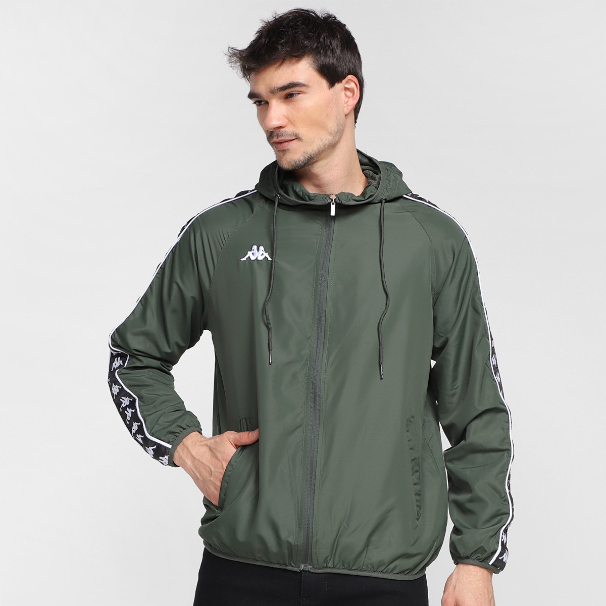 Jaqueta Corta Vento Kappa Due-Due Masculina - Verde Militar é ruim? Jaqueta Corta Vento Kappa Due-Due Masculina - Verde Militar é boa?