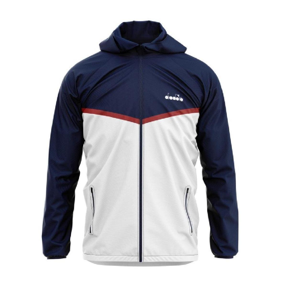 JAQUETA CORTA VENTO MASCULINA DIADORA 60531 - Azul+Vermelho Menor preço em JAQUETA CORTA VENTO MASCULINA DIADORA 60531 - Azul+Vermelho