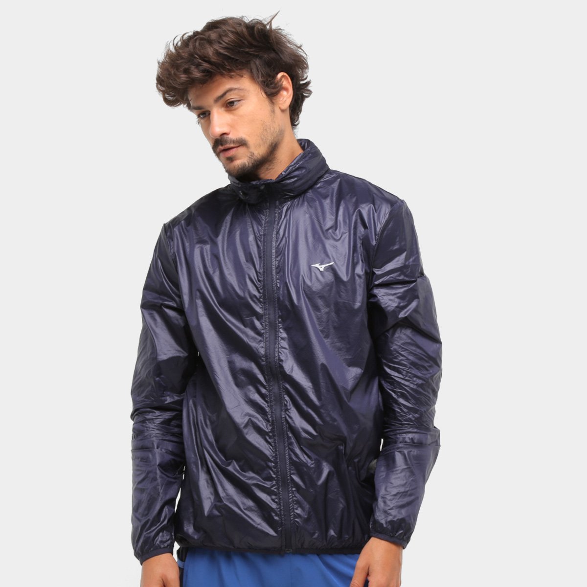 Jaqueta Corta Vento Mizuno Run Fast Masculina - Azul Petróleo Menor preço em Jaqueta Corta Vento Mizuno Run Fast Masculina - Azul Petróleo