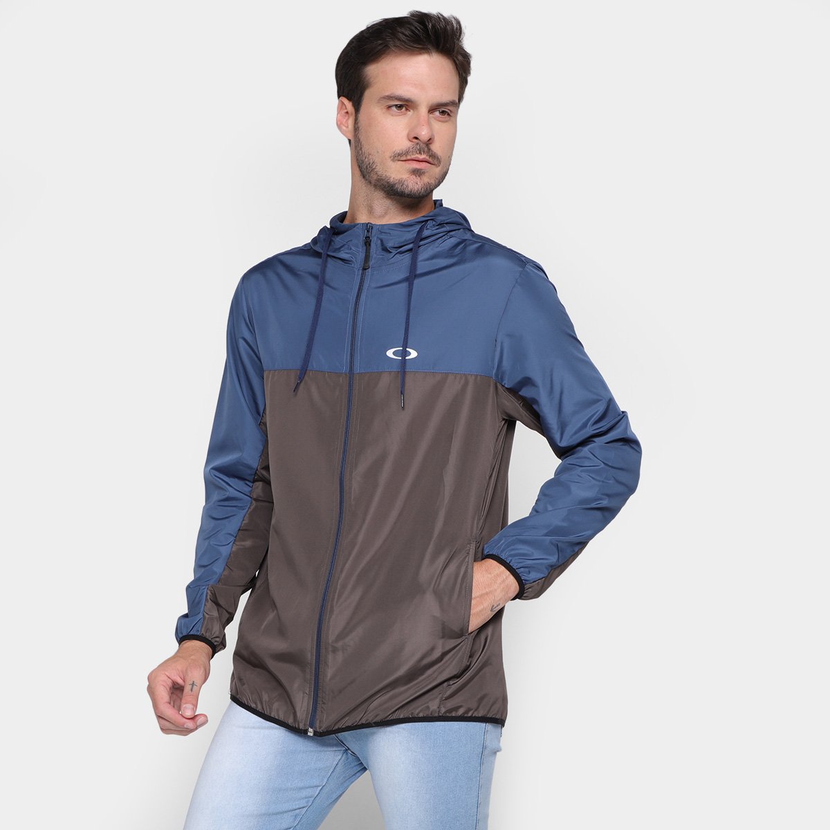 Jaqueta Corta-Vento Oakley Blocked Masculina - Marinho é ruim? Jaqueta Corta-Vento Oakley Blocked Masculina - Marinho é boa?