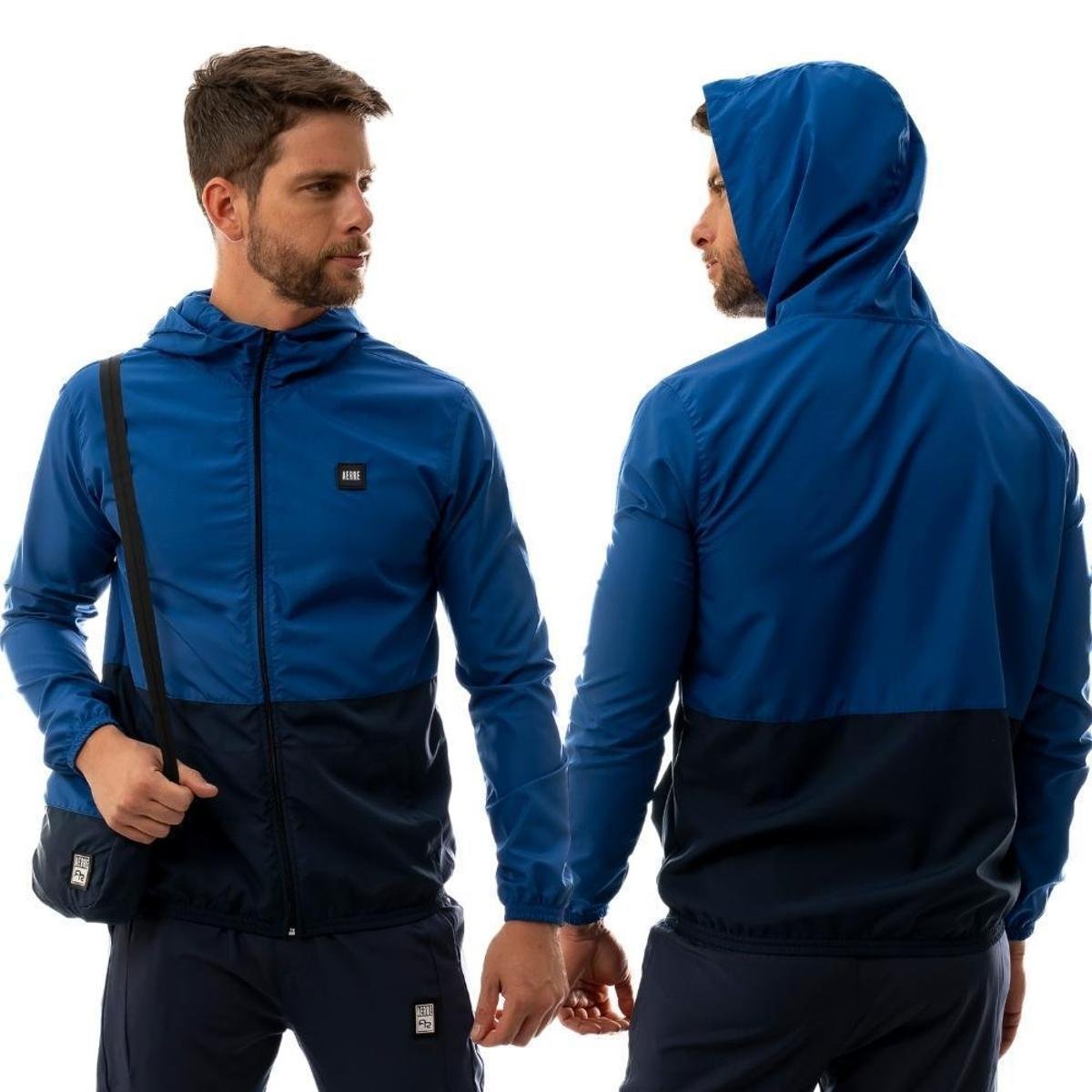 Jaqueta Corta Vento Sem Forro Masculina Com Zíper e Capuz Resistente a Água Com Shoulder Bag é ruim? Jaqueta Corta Vento Sem Forro Masculina Com Zíper e Capuz Resistente a Água Com Shoulder Bag é boa?