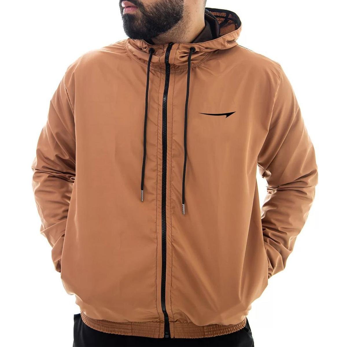 Jaqueta Corta Vento Unyeezy Blusa de Frio Casual Capuz e Bolso Menor preço em Jaqueta Corta Vento Unyeezy Blusa de Frio Casual Capuz e Bolso
