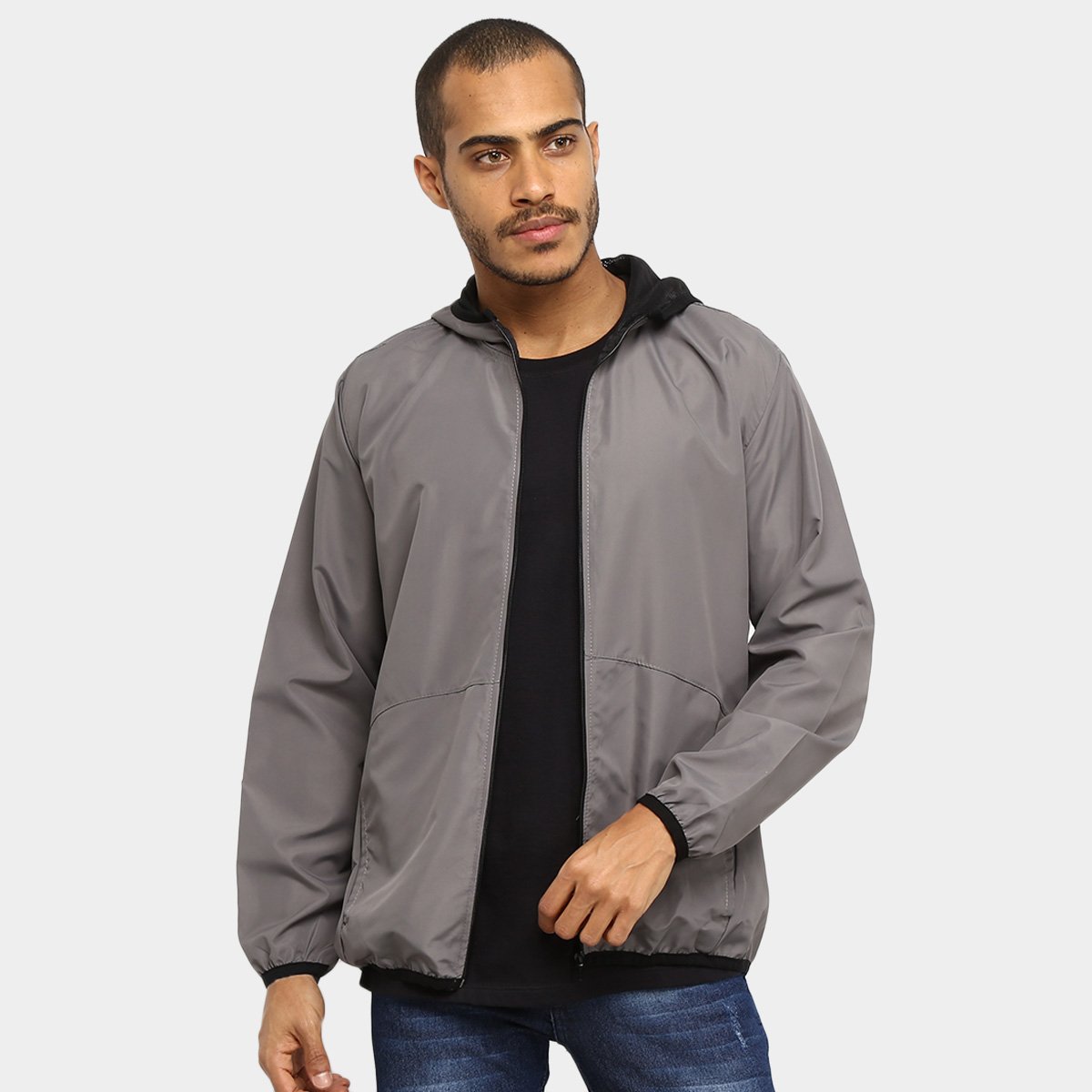 Jaqueta Corta Vento Wall Capuz Basic ll Masculina - Grafite é ruim? Jaqueta Corta Vento Wall Capuz Basic ll Masculina - Grafite é boa?