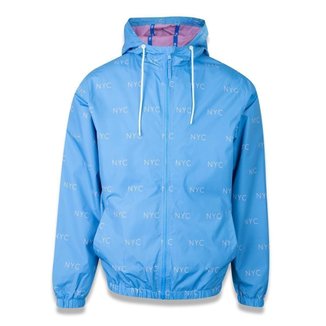 JAQUETA CORTA VENTO WINDBREAKER NEW YORK CITY MICRO NYC SWEET WINTER AZUL NEW ERA