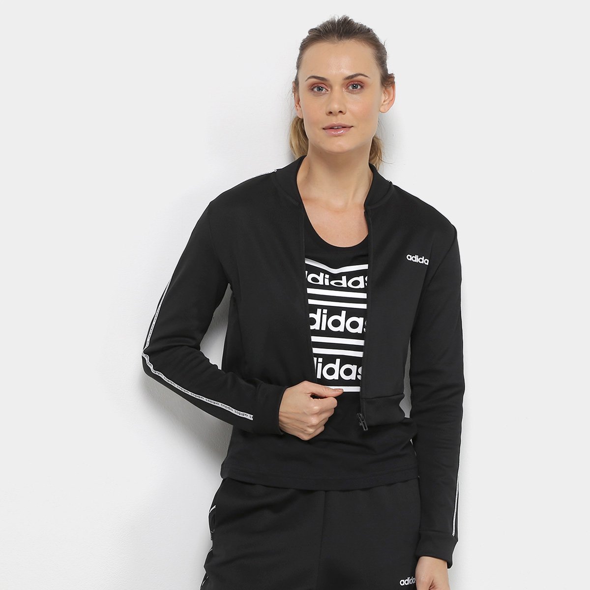 jaqueta adidas cropped