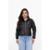 Jaqueta D Bell Outlet Fashion Couro Preta - Preto