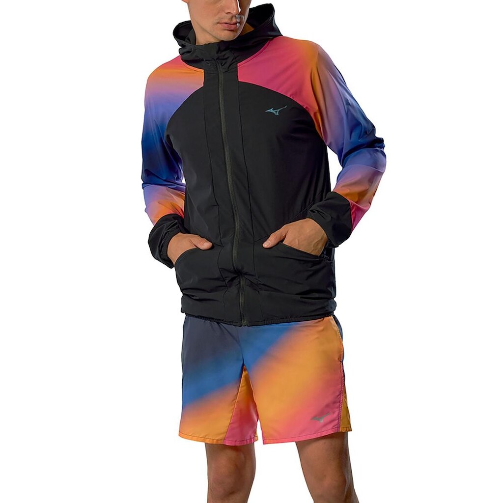 Jaqueta de Corrida Mizuno Active Alpha Masculina GG Preto