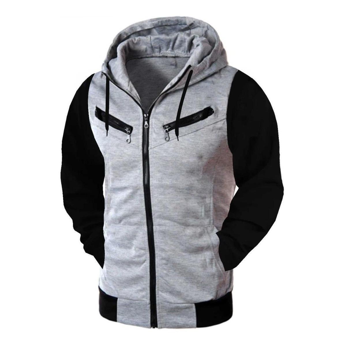 Jaqueta Moletom Slim Blusa De Frio Moletom Masculina Zapalla Blusa