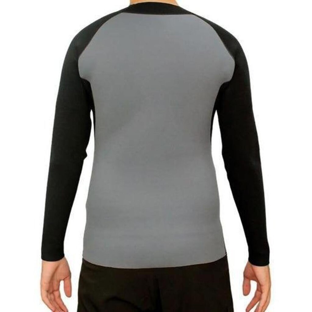 Jaqueta De Neoprene 1.5mm Zíper Surf Jet-ski Pesca Náutica - Preto - G (55KG ATÉ 110KG)