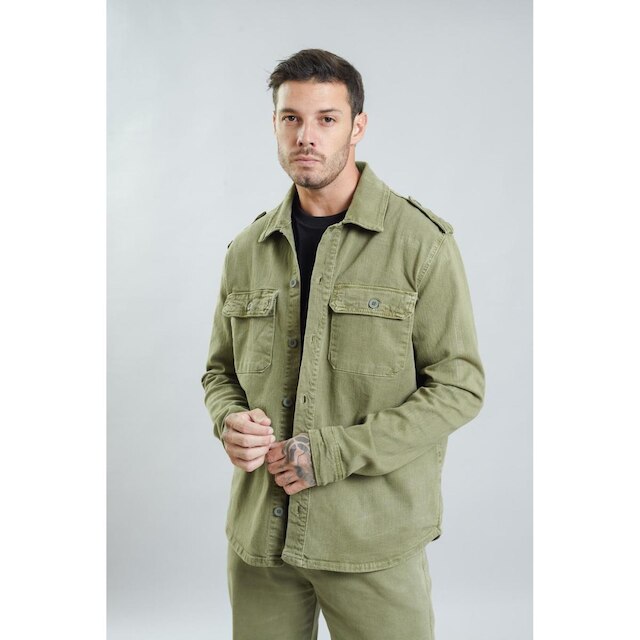 Jaqueta de Sarja Masculina Oversized com Bolsos Dialogo Jeans