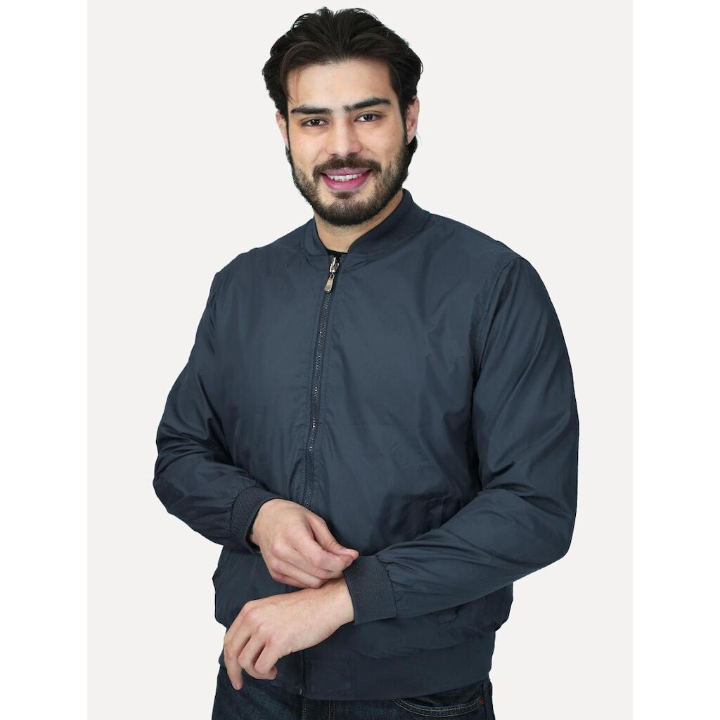Jaqueta Dixen Masculina Bomber Thermic Dupla Face Azul Marinho /Branca