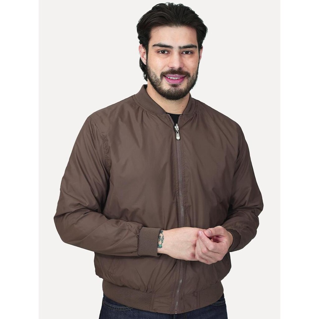 Jaqueta Dixen Masculina Bomber Thermic Dupla Face Marrom /Cáqui
