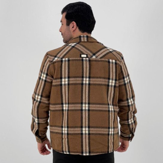 Jaqueta Dixie Flanela Xadrez com Botão Masculina Zattini