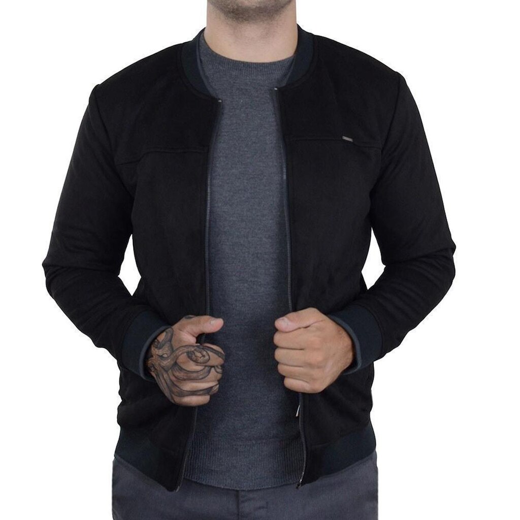Jaqueta Docthos Slim Suede Masculina