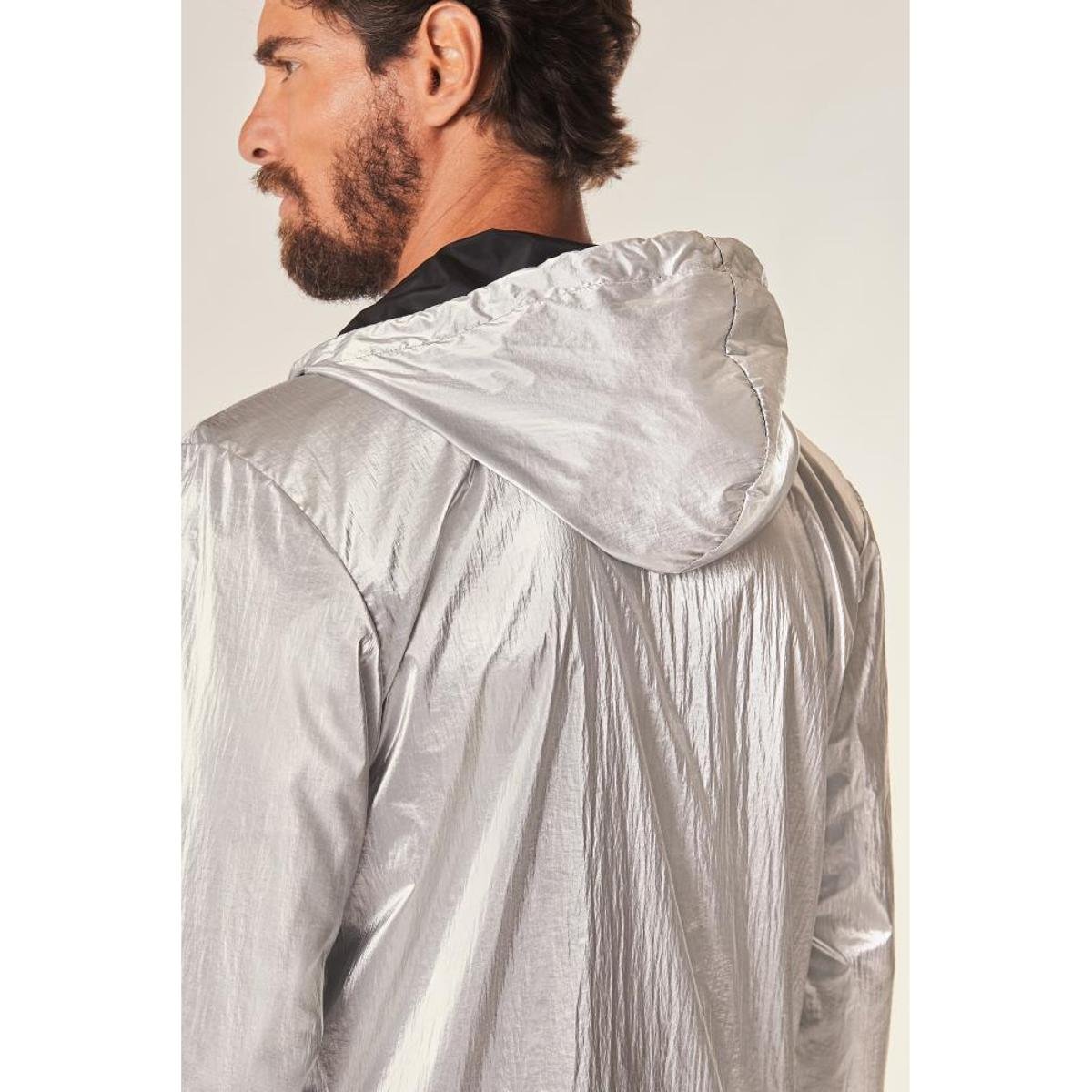 jaqueta prata masculina