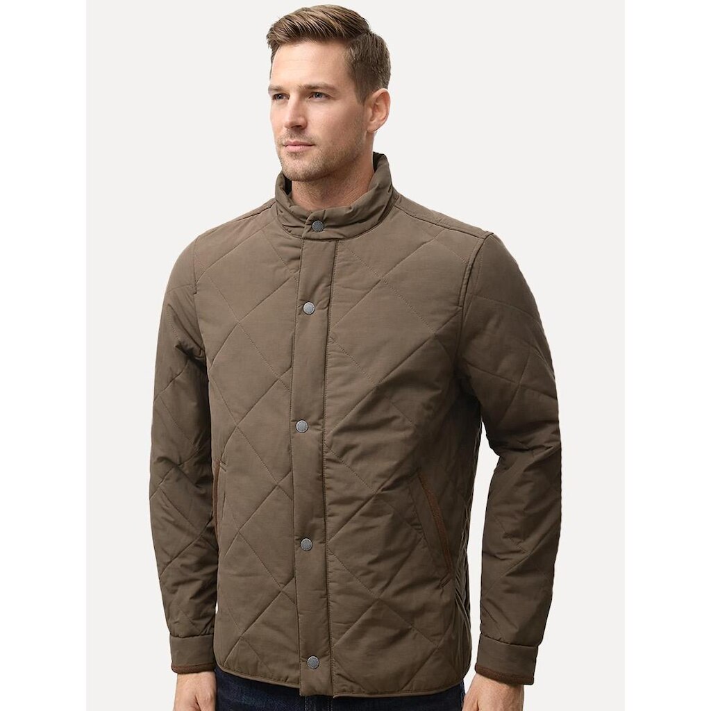 Jaqueta Dudalina Masculina Nylon Leve Matelasse Marrom 24.11.0814 59