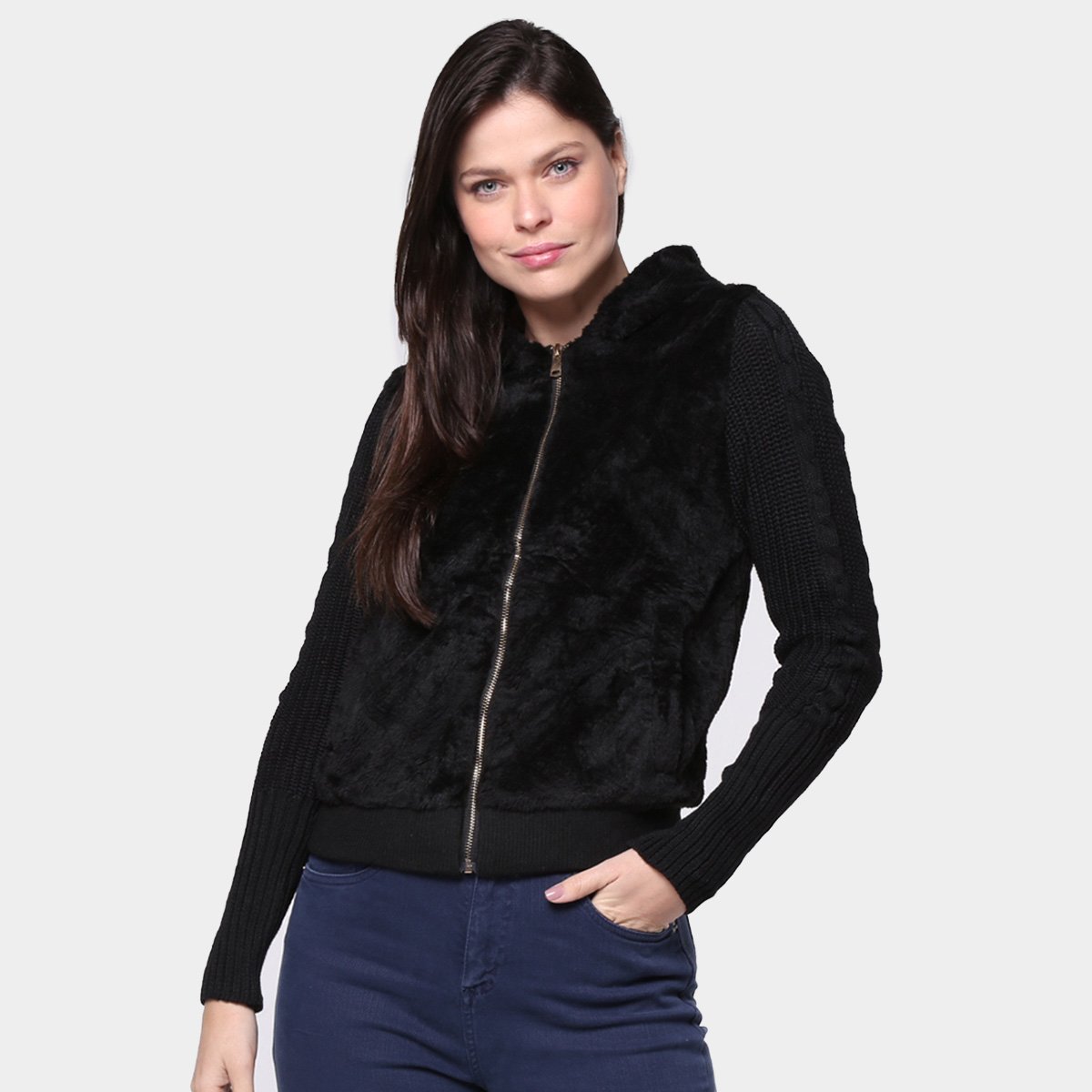 jaqueta de rock feminina