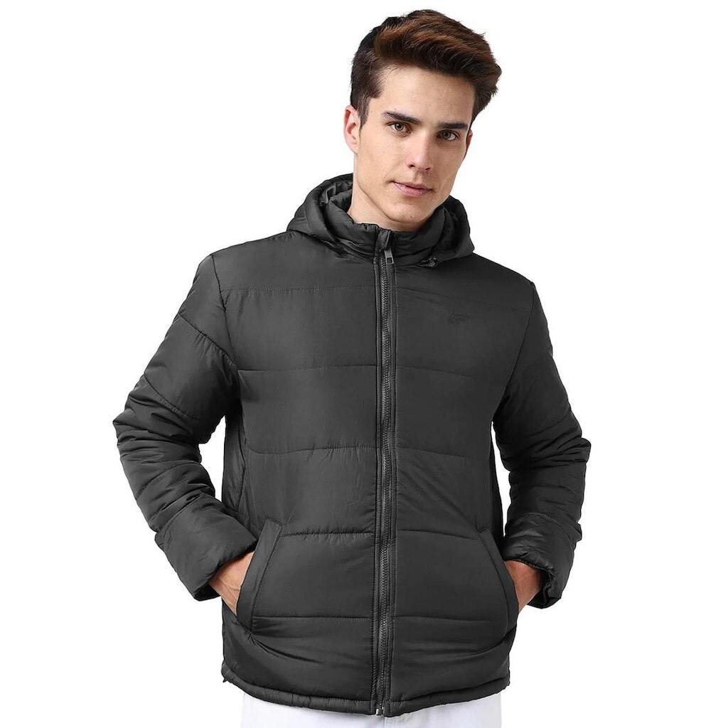 Jaqueta Ellus Masculina Nylon Down Ribbon Hood Preta
