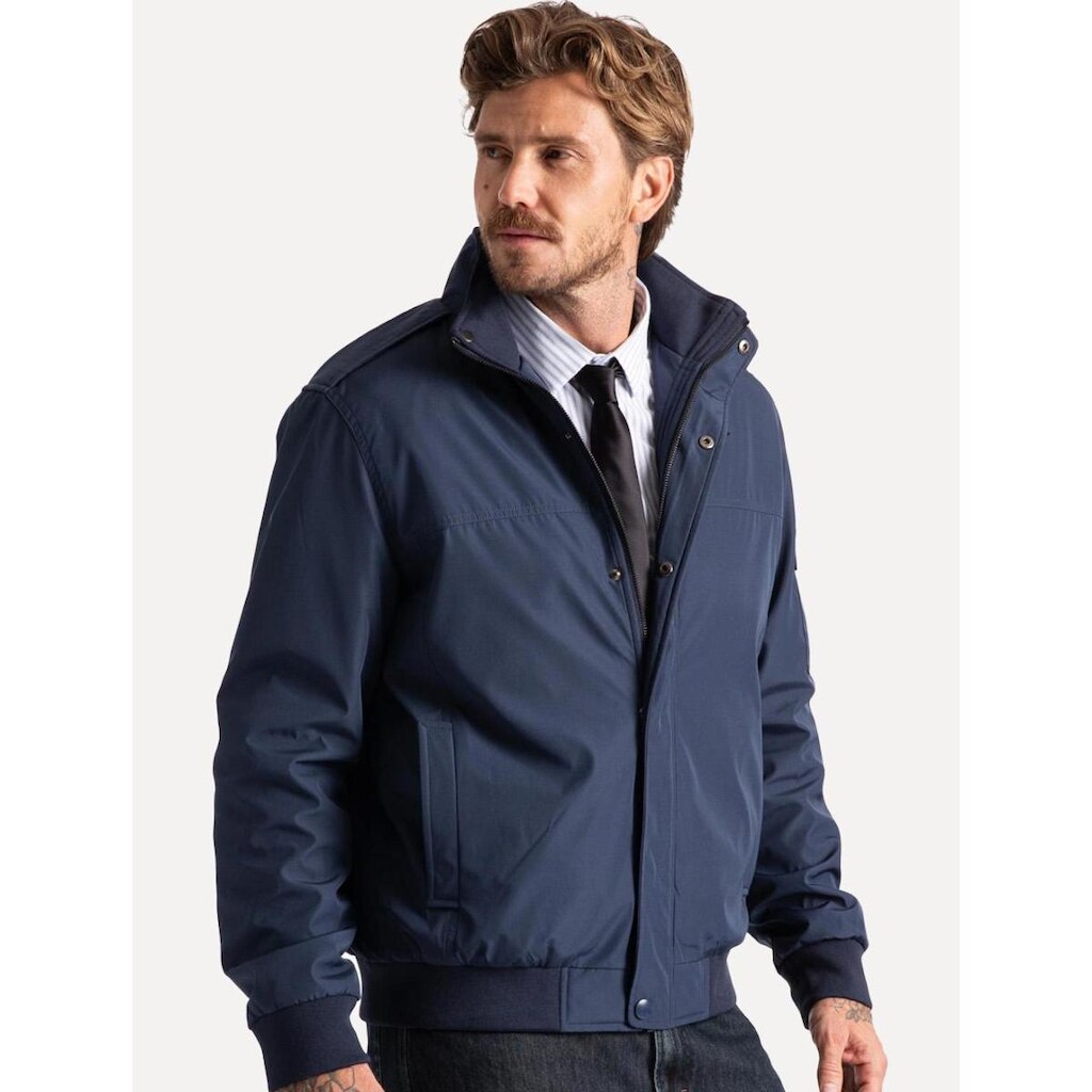 Jaqueta Ellus Masculina Nylon Padding Sport Bomber Azul Marinho
