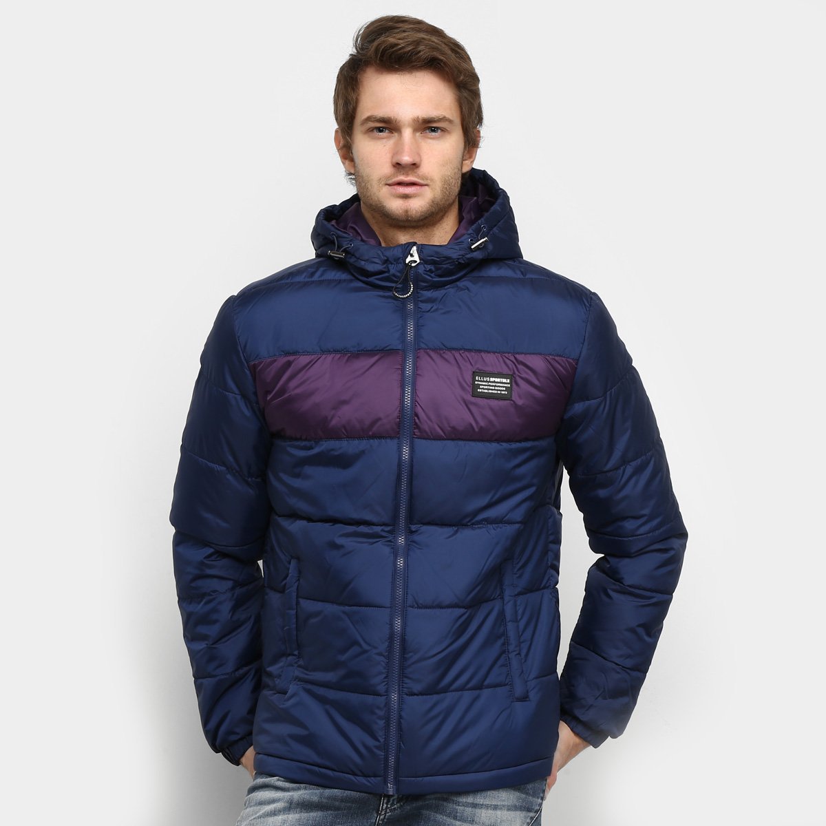Jaqueta Ellus Puffer Capuz Masculina - Marinho Menor preço em Jaqueta Ellus Puffer Capuz Masculina - Marinho