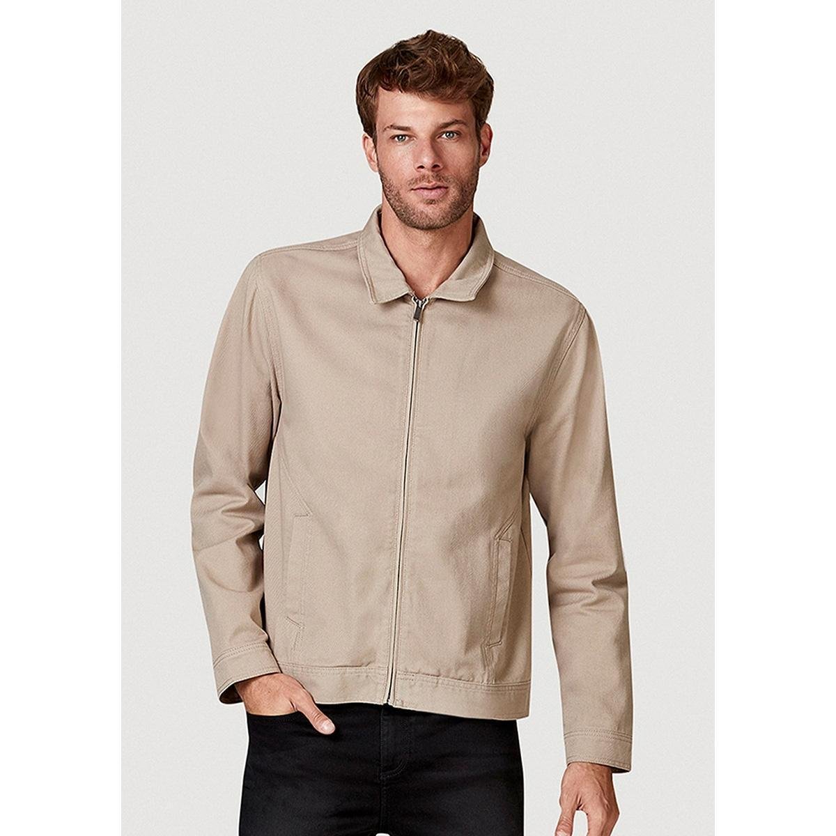 Jaqueta Em Sarja Estonada Hering Masculina - Bege é ruim? Jaqueta Em Sarja Estonada Hering Masculina - Bege é boa?